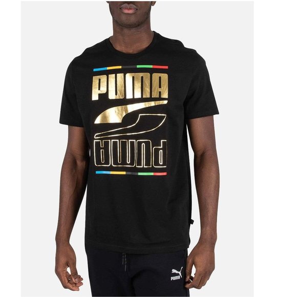 PUMA Mens Rebel Tee 5 Continents - Picture 2 of 2